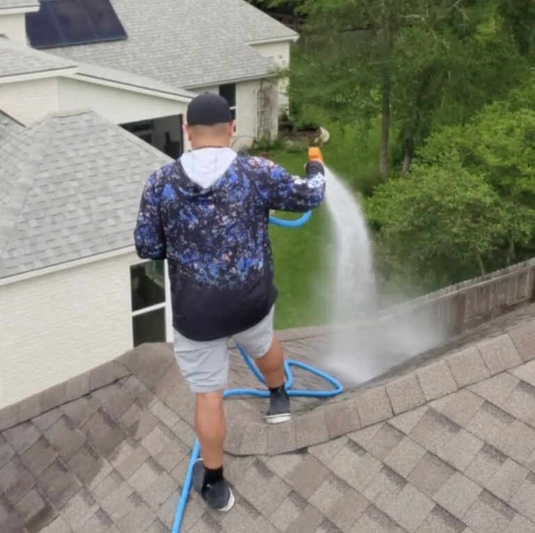 Roof and gutter cleaning in College Station TX