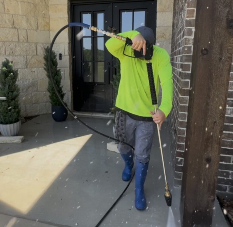 Front porch pressure wash Iola TX