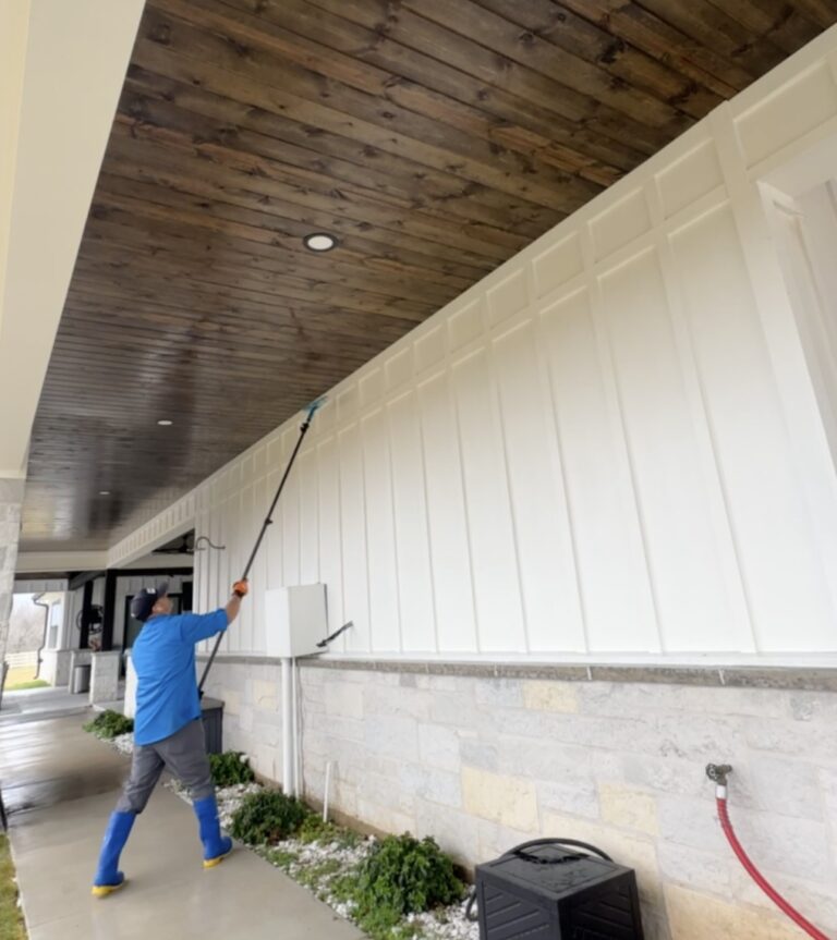 custom detailing the wood ceiling in Navasota TX