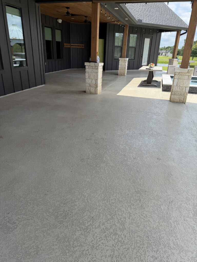 Porch concrete cleaning in Caldwell TX