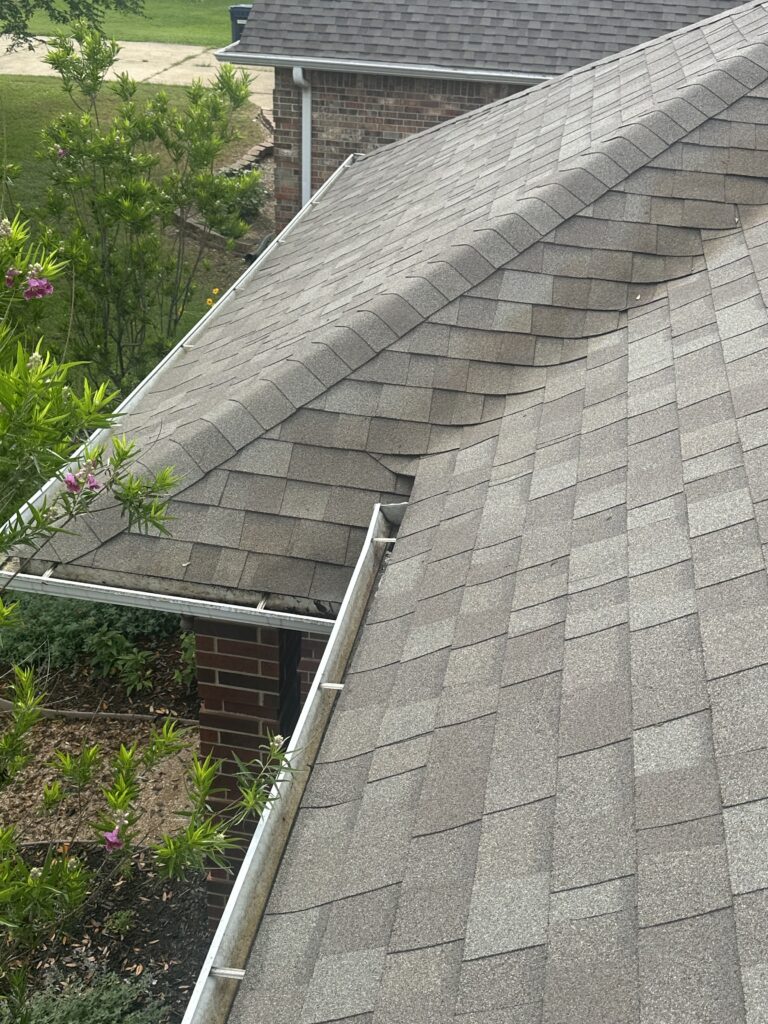 Clean gutter after gutter cleaning in College Station Texas