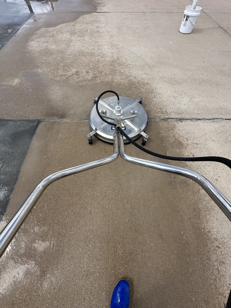 Concrete surface cleaning in Iola TX