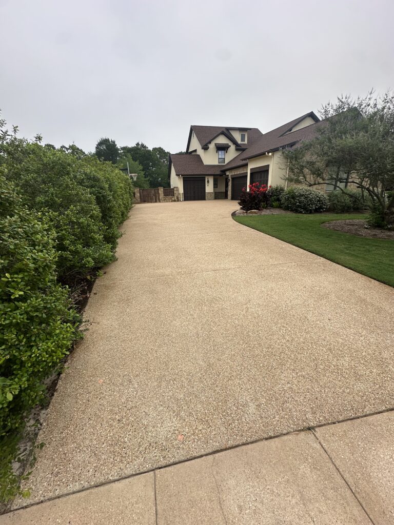 Driveway cleaning in the Traditions neighborhood in Bryan TX