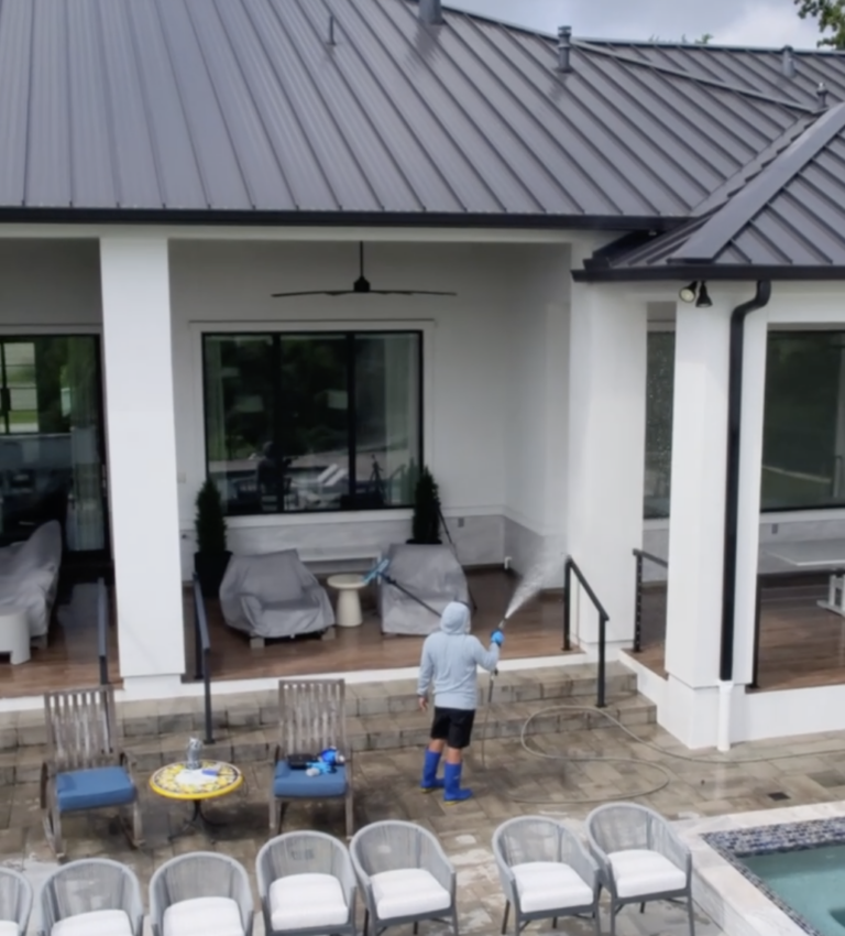 House Wash in the Traditions neighborhood of Bryan tx
